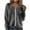 Gray, variant on Zipped Cardigan Sweater for Women Long Sleeve Cable Knit Jacket 2025 Trendy Y2K Casual Coat Dark Blue XL