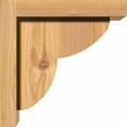 thumbnail image 3 of 5 1/2"W x 8"D x 8"H Crestline Smooth Corbel w/Backplate, Western Red Cedar, 3 of 9