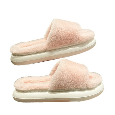 

Fesfesfes Women S Shoes Women s Memory Sponge Slippers House Bedroom Slippers For Women Fuzzy Plush Comfy Lined Slide Shoes 7.5-8.5(40-41)