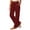 Red, variant on Noric Women Split Cuff Straight Leg Sweatpants Elastic Drawstring High Waist Soft Casual Lounge Workout Trousers with Pockets