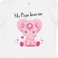 thumbnail image 4 of Inktastic Aditi My Papa Loves Me Pink Elephant Beautiful Girls Toddler T-Shirt, 4 of 5