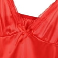 thumbnail image 4 of Conjoined One-piece Underwear Bra Bikini Bodysuits for Women Minimizer Lace Floral Bra Bikini Unlined Plus Size Full Coverage Bra Bikini Soft Bra Bikini Lingerie Intimates Red, 4 of 10