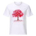thumbnail image 4 of ZVNAΖH Womens Valentines Day Print Short Sleeve T-shirt Novelty Graphic Tops, Loose Fit, Gifts for Women, On Clearance, Sizes S-2XL, 4 of 5