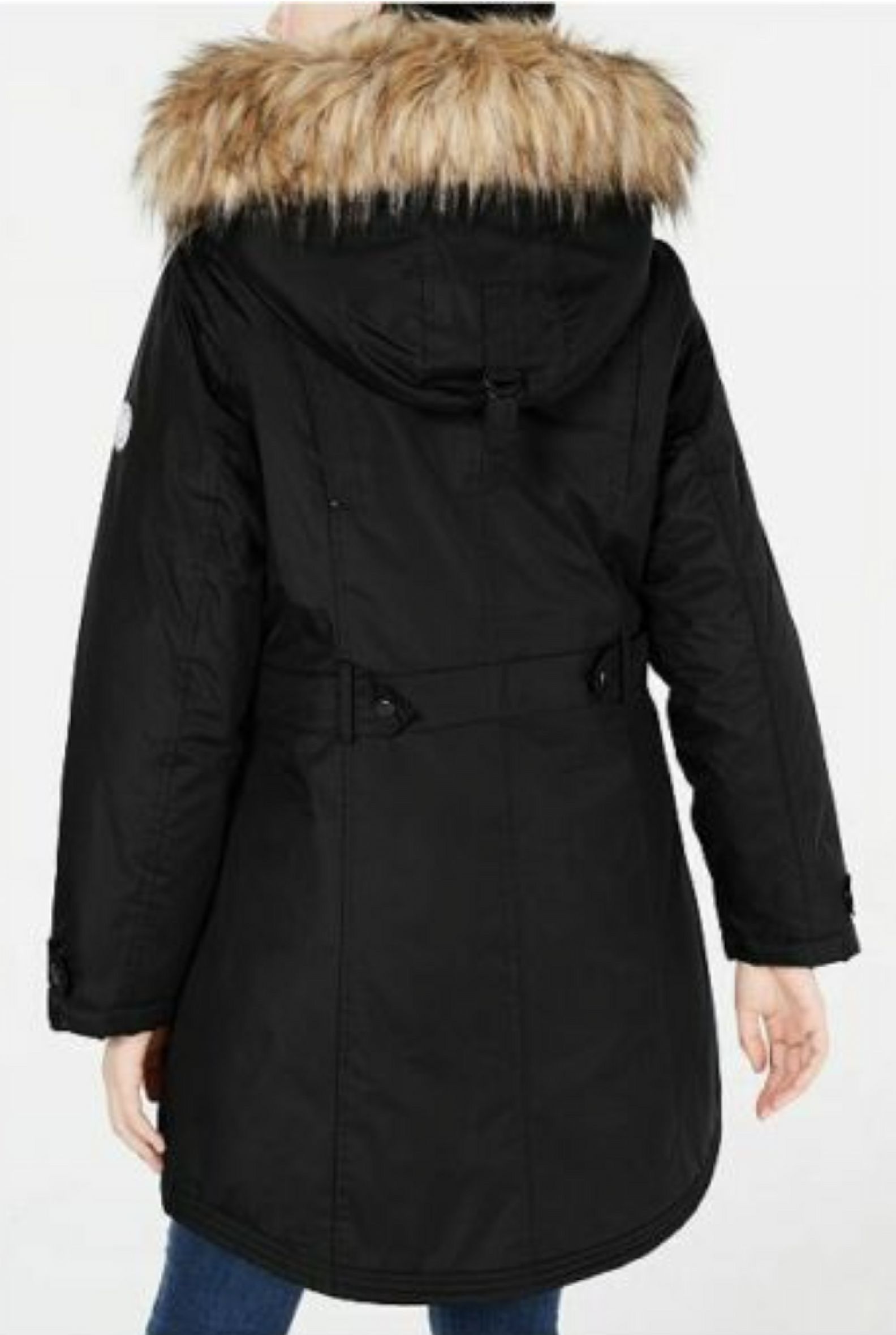 Madden Girl Womens Juniors W Polyester Coat Black XS - image 2 of 4