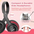 thumbnail image 2 of Auriculares para niños vinamass A63 con cable y protección auditiva, 2 of 6
