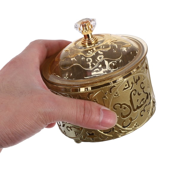 WORGEOUS Eid Mubarak Decorative Tray for Islamic Home Decor Candy Dish Perfect for Eid Ramadan & Family Celebration Gatherings