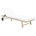 thumbnail image 6 of SAFAVIEH Joella Outdoor Patio Sunlounger, Beige/White, 6 of 14