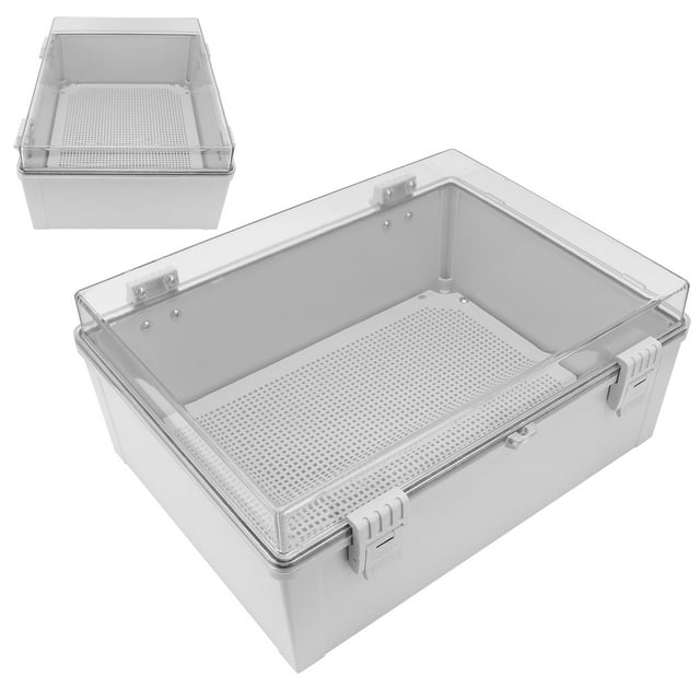Electric Junction Box, Grey And White Enclosure Case Wall-Mounted Installation Plastic Enclosure Case ABS Junction Box For Distribution Box For Junction Box