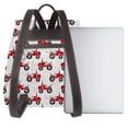 thumbnail image 3 of Easygdp Red Wheeled Tractors Mochila de Cuero para Mujeres, Bolso de Hombro, Bolsos de Mano de Moda para Trabajo y Viajes, 3 of 4