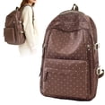 thumbnail image 4 of HJYCHN Bookbag for Girls Dot Print Large Capacity Daypack Back to School Supplies for Kids and Backpack for Boys A, 4 of 5