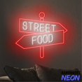 thumbnail image 5 of Handmadetneonsign Street Food Arrow Neon Sign, Text Arrow Wall Art, Fast Food Store Direction Decor 74660, 5 of 5