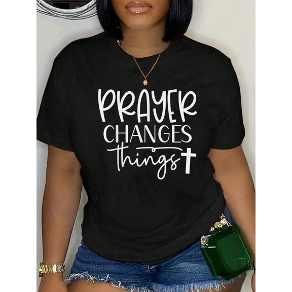 Prayer Warrior Tee Christian Faith Prayer Changes Things T-Shirt
