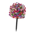thumbnail image 3 of Estaca de jardín de flores artificial de 24 Arbustos de vegetación para la boda del césped del patio trasero Red Blue Pink, 3 of 8