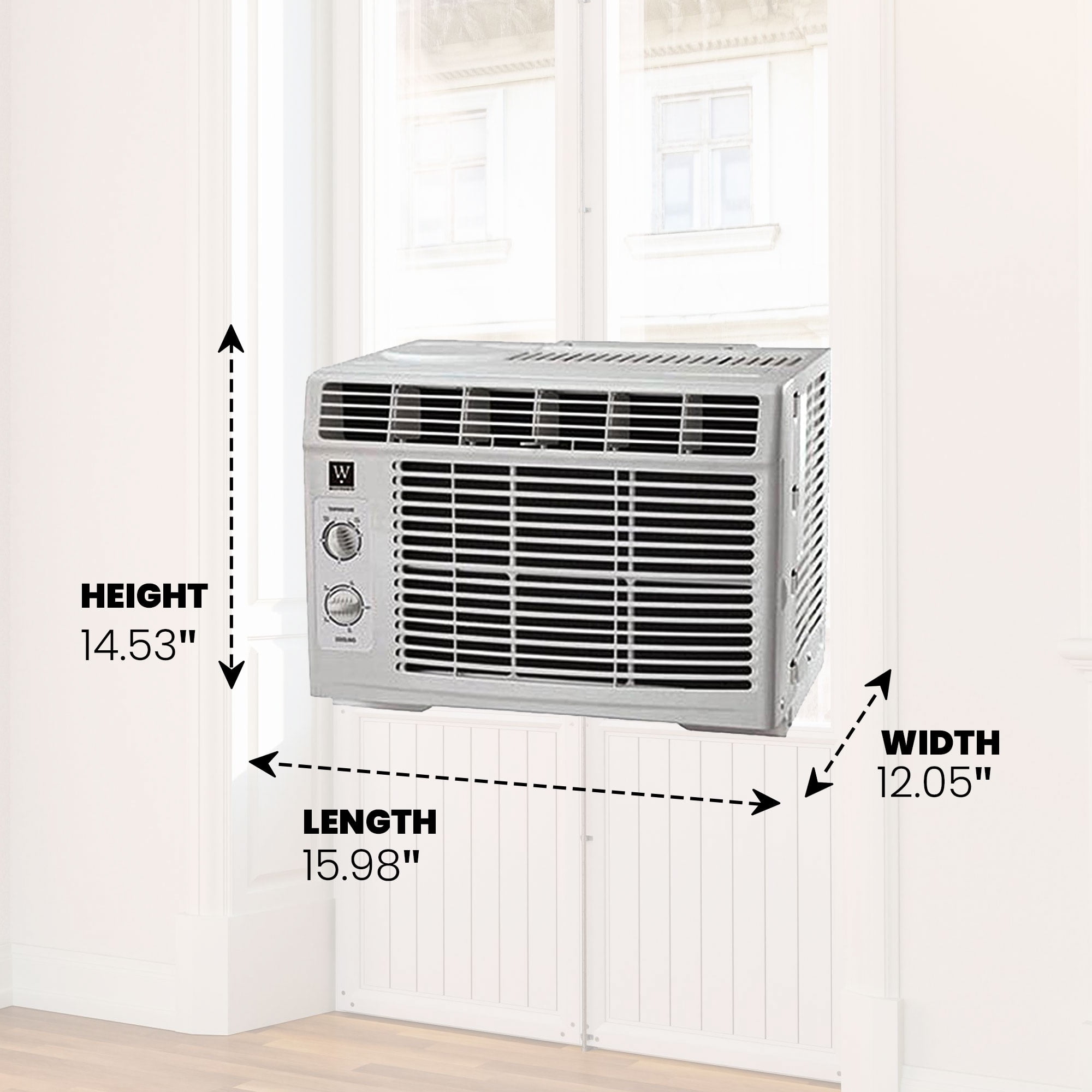 HomePointe 5,000 BTU Mechanical Window Air Conditioner w/ Dial Temp Control  - Walmart.com