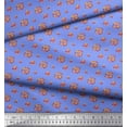 thumbnail image 3 of Soimoi Blue polyester Crepe Fabric Dot Abstract Fabric Prints By Yard 52 Inch Wide, 3 of 3