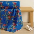 thumbnail image 4 of Soimoi Cotton Cambric Fabric Leaves,Red Berries & Rose Floral Fabric Prints by Yard 42 Inch Wide, 4 of 7