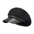 thumbnail image 3 of CYSFASHION Beret Hats for Women Fall Fashion Must Haves Wool Hat Solid Winter Hats Women's Newsboy Cap Black, 3 of 4