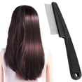 thumbnail image 2 of Yumflan Fine Tooth Metal Dandruff Comb for Scalp Buildup & Itch Relief, Stainless Steel Lice Comb for Deep Cleansing & Healthy Scalp, Rust-Proof Hair Detangler, 5.7 Inch, 2 of 8