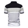 thumbnail image 3 of JUNWELL Polos pour Hommes en Solde Manches Courtes Chemise de Golf Performance Coupe Décontractée Polo Stretch Imprimé, 3 of 6