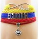 thumbnail image 1 of Pulsera tejida europea y americana, pulsera con colgante de amor, pulsera personalizada para hombres y mujeres, regalo para parejas, pulsera de temperamento de moda, joyería, 1 of 6