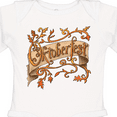 thumbnail image 4 of Inktastic Oktoberfest Banner with Orange Autumn Leaves Boys or Girls Long Sleeve Baby Bodysuit, 4 of 5