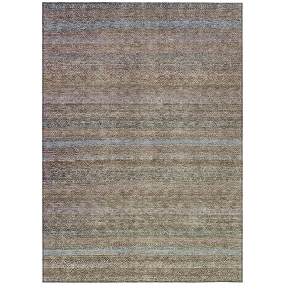Dalyn Rugs Machine Washable Indoor/Outdoor Chantille ACN2106 Brown 10' x 14' Rug
