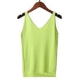 thumbnail image 5 of WREESH Womens Camisole Tops Summer Solid Sleeveless V Neck Tank Top Slim Knit Cami Blouses Olive Green, 5 of 5