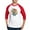 Red/White, variant on CafePress - Dinosaur Halloween Skeleton Baseball Jersey - Cotton Baseball Jersey, 3/4 Raglan Sleeve Shirt