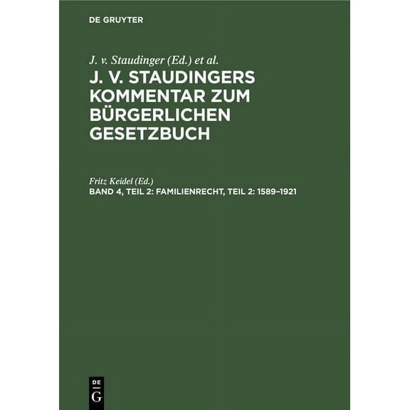 Familienrecht, Teil 2: 1589-1921, (Hardcover)