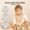 thumbnail image 4 of Baberos para Bebé KeaBabies Paquete de 8 Bandana de Muselina de Algodón Suave, 4 of 9