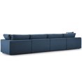 thumbnail image 4 of Modern Contemporary Urban Design Living Room Lounge Club Lobby Sectional Sofa Set, Fabric, Navy Blue, 4 of 8