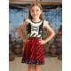 thumbnail image 2 of Disfraz de pirata Eledobby para niñas con accesorios 5T-6X, 2 of 5