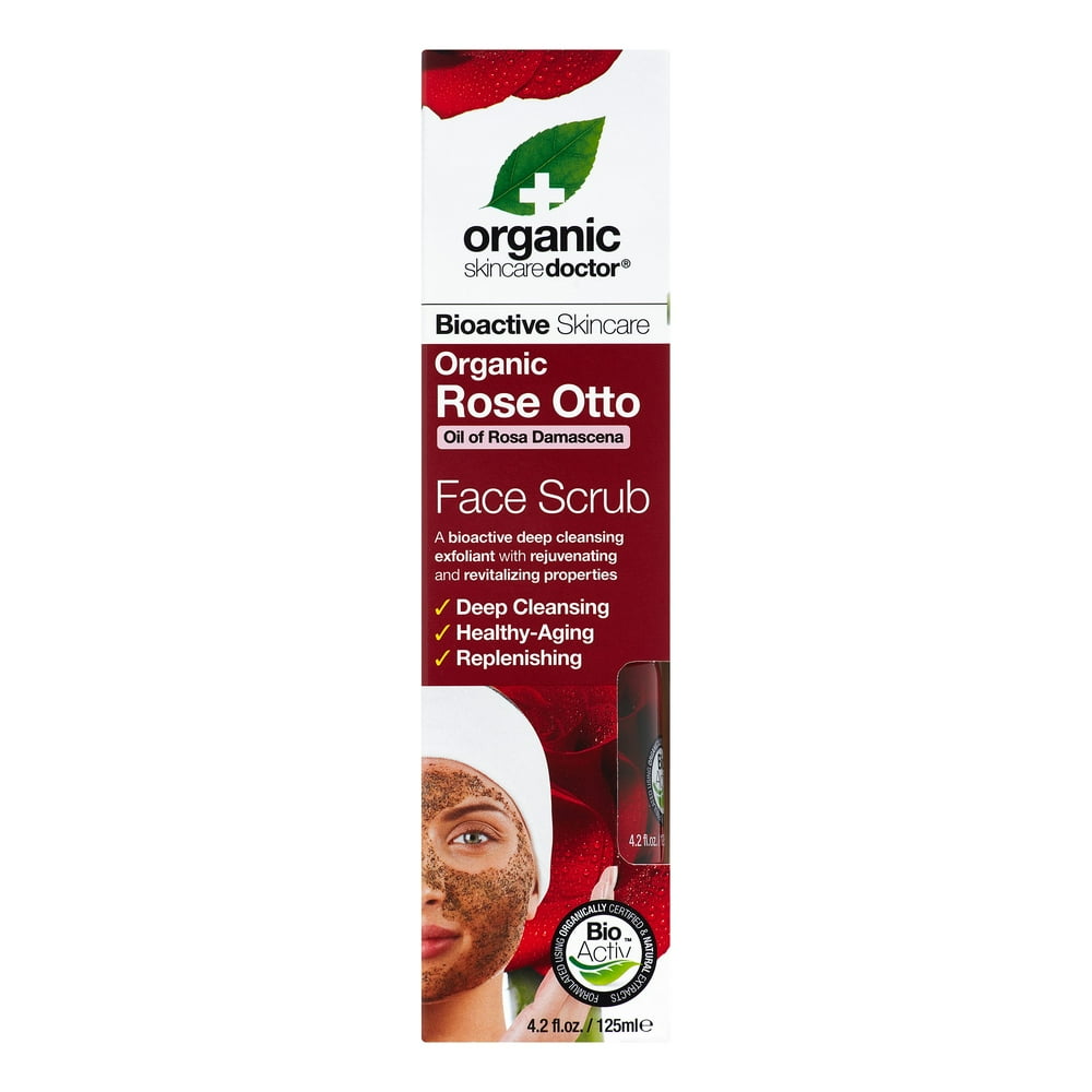 Organic Doctor Rose Otto Face Scrub, 4.2 Fl Oz