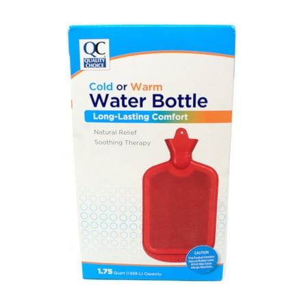 4 Pack Quality Choice Cold or Warm Water Bottle, 1.75 Quarts (Best Quality Hot Water Bottle)