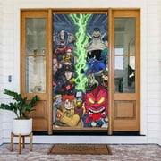 Ghostbusters Comic Door Cover Decorated Banner Tapestry Home Decoration Holiday Party Supplies Door Banner Porch Sign Banner 72.8 x 35.4 Inch