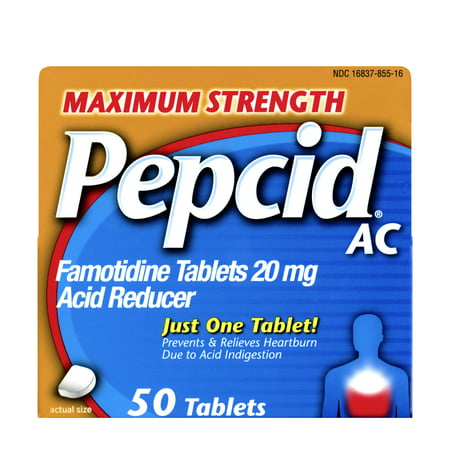 Pepcid AC Maximum Strength for Heartburn Prevention & Relief, 50 (Best Time To Take Pepcid Ac)