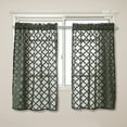 thumbnail image 3 of Geometric Pattern European Style Short Half Window Curtains for Home Kitchen (74*90cm), 3 of 8
