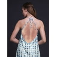 thumbnail image 3 of Bimba Tie-Dye Summer Holiday Party Halter Neck Beachwear Women BacklessÂ&nbsp;Dress-X-Small, 3 of 6