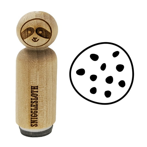 Chocolate Chip Cookie Rubber Stamp for Scrapbooking Crafting Stamping - Mini 1/2 Inch