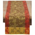 thumbnail image 2 of SARO 1221.M1372B 13 x 72 in. Rectangle Fall Foliage Autumn Leaves Design Jacquard Cotton Table Runner  Multi Color, 2 of 4