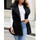 thumbnail image 4 of CORIRESHA Women's Fashion Casual Mid-Length Lapel Faux Fox Fur Vest, 4 of 4