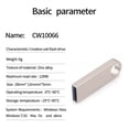 thumbnail image 2 of 2TB usb flash drives usb stick Waterproof Metal key USB flash drive Color:Silver 2TB, 2 of 8