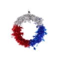thumbnail image 1 of SIfdSeng Fall Wreath for Door Small Independence Day Patriotic Wreath Patriotic Decorative Flower Garland Front Door Decoration Spring Fabric Wreath Door Hanging Decoration 1Pc, 1 of 8