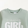 thumbnail image 5 of mgoYE 2Pcs Baby Girl Outfits Daisy Sweatshirt + Pants Infant Fall Winter Clothes(Green,18-24 Months), 5 of 7