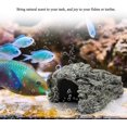 thumbnail image 4 of Refugio de lagartos, tortuga, pez anfibio, plataforma de observación, cueva de resina de reptiles, pequeños lagartos, decoración de acuario, adorno (mediano) Feliz Sencillez, 4 of 5
