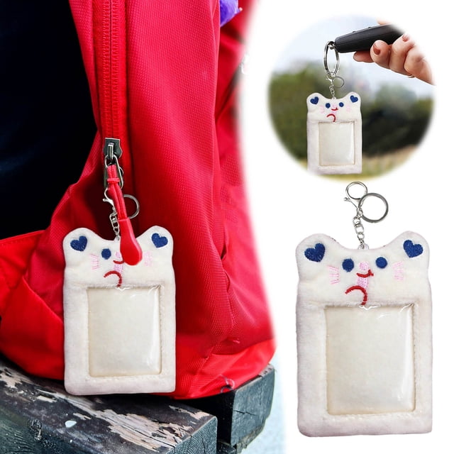 Stylish Photocard Holder Chain with Keychain Pendant for Secure ID Badge and Card Display