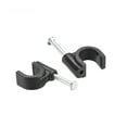 thumbnail image 2 of Uxcell 7mm Nail Cable Clamps Black for Home Office Cords Management 100 Pack, 2 of 5