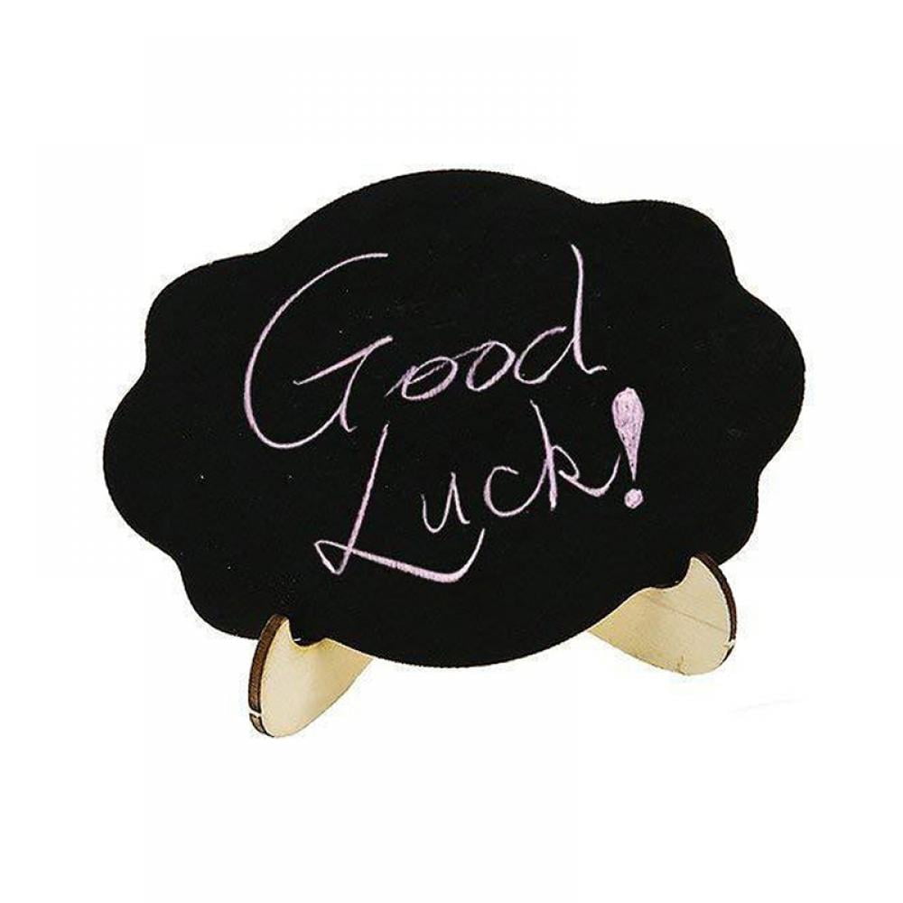 1 Pack Mini Chalkboards Signs with Easel Stand, Small Chalkboards