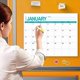 thumbnail image 4 of Magnetic Calendar 2024 Until June 2025, 18 Monthly Calendar Blue, 4 of 4