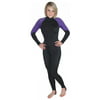 Storm Black/Purple Lycra Dive Skin for Scuba Diving, Snorkeling and Water Sports